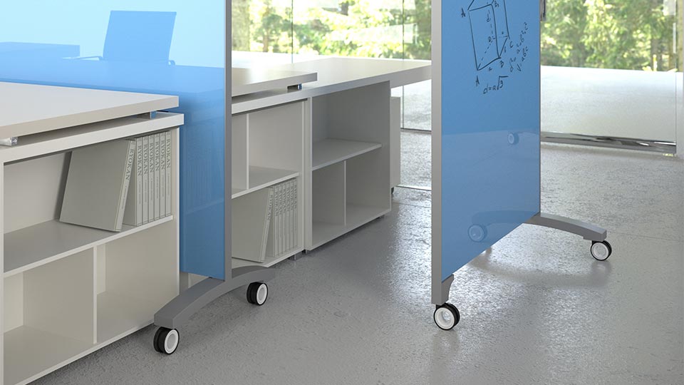 go! Mobile rolling whiteboard Clarus