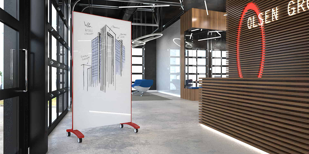 adgang Jeg spiser morgenmad skyskraber go! Mobile: Rolling Glass Whiteboard on Wheels | Clarus