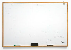 Dirty White Board Isolated On White Background